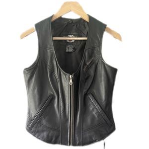 Harley-Davidson Women's Black Leather Vest